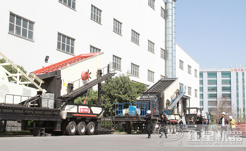 客户参观金年会体育官网入口车载碎石机